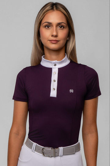 Camisa Prova Hipismo Air Deep Purple