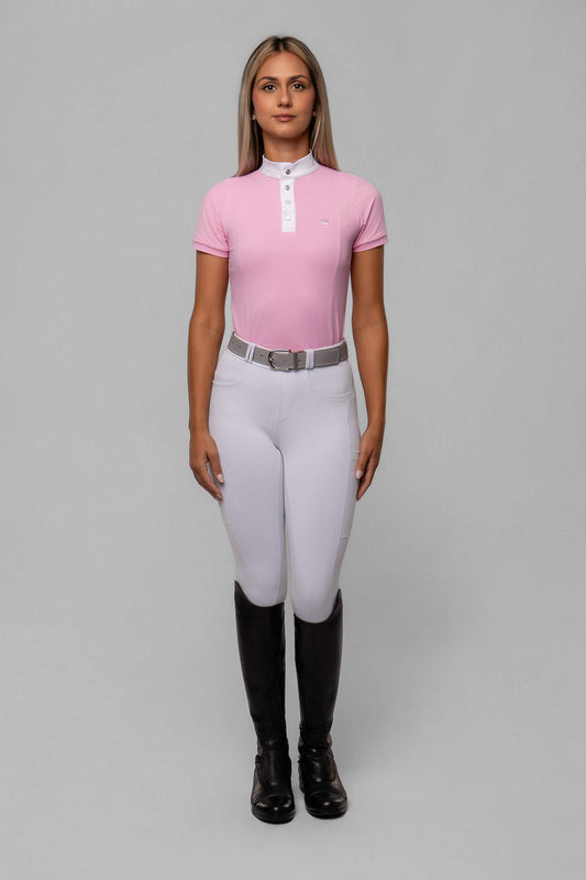 Camisa Prova Hipismo Air Soft Pink