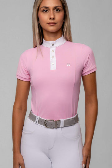 Camisa Prova Hipismo Air Soft Pink
