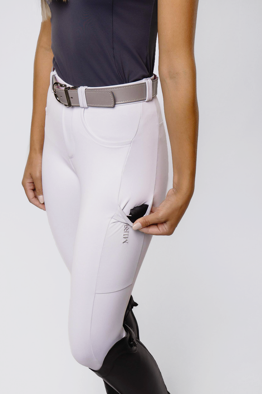 Culote Modelador Legging Branco - preto por dentro