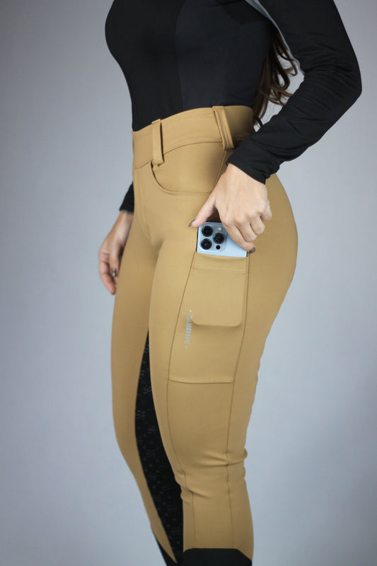 Culote modelador Legging Hipismo - Caramelo Clássico