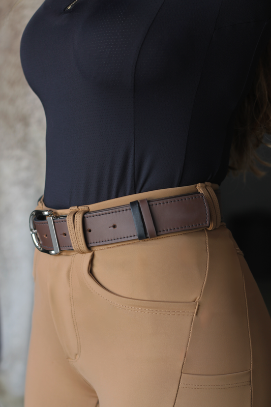 Cinto Couro Duo 2 em 1 - preto & marrom