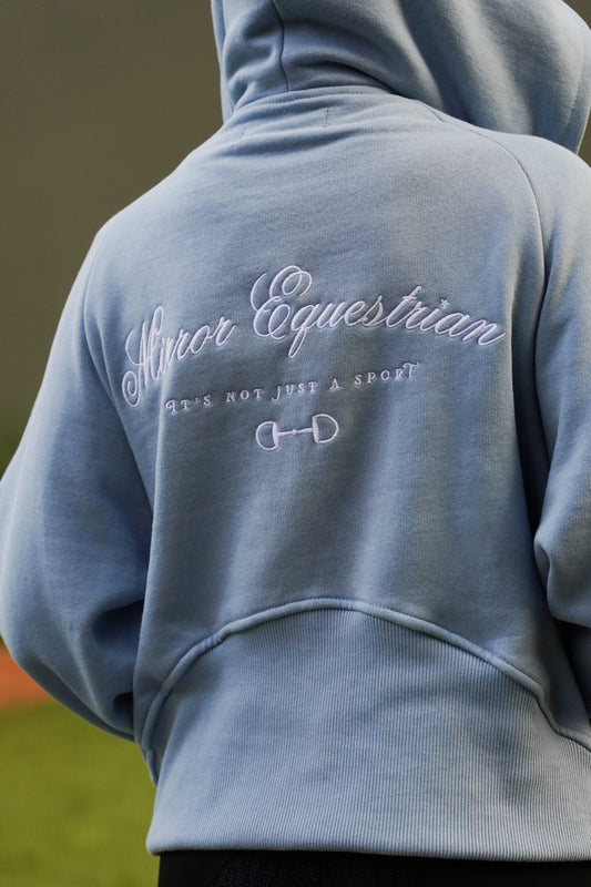 Moletom Cozy Equestrian Club Azul Denim