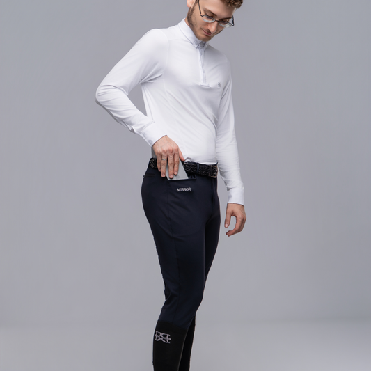 Culote masculino Hipismo Half Preto