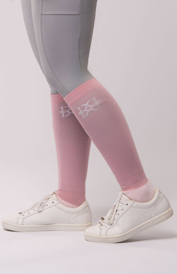 Meia Performance Hipismo Rosa