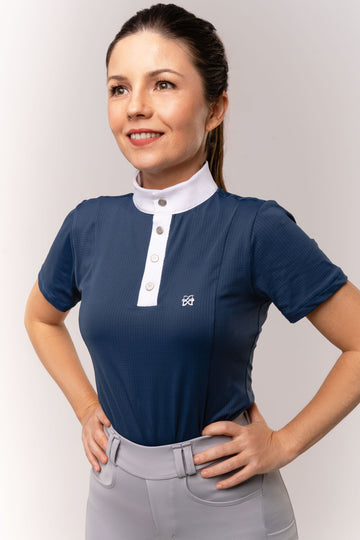 Camisa Prova Hipismo Air Marinho Onyx