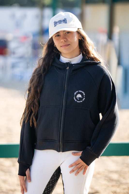 Moletom Cozy Equestrian Club preto