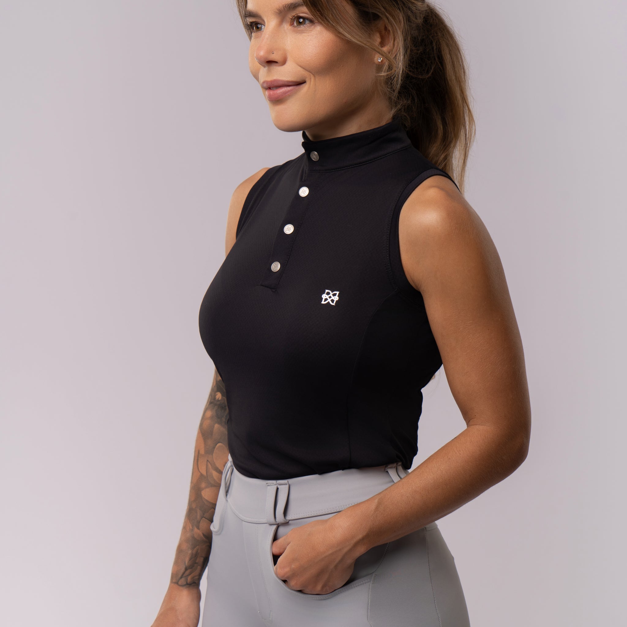 Regata Hipismo Dry Preta