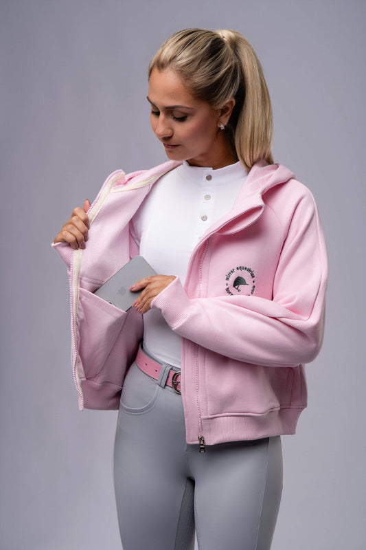 Moletom Cozy Equestrian Club rosa