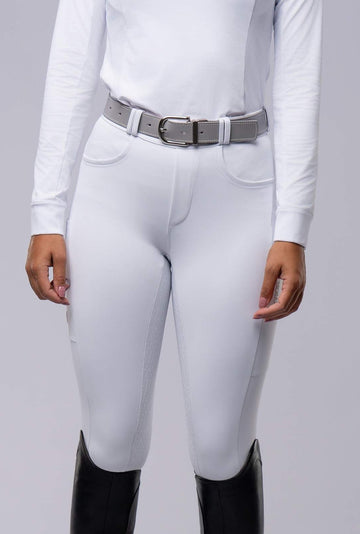 Culote Modelador Legging Branco - preto por dentro